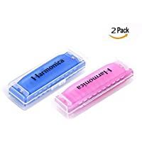 Los mejores  - OFKPO 2PCS Armónica de Juguete - Educación temprana para ninos (Azul y Rosa)